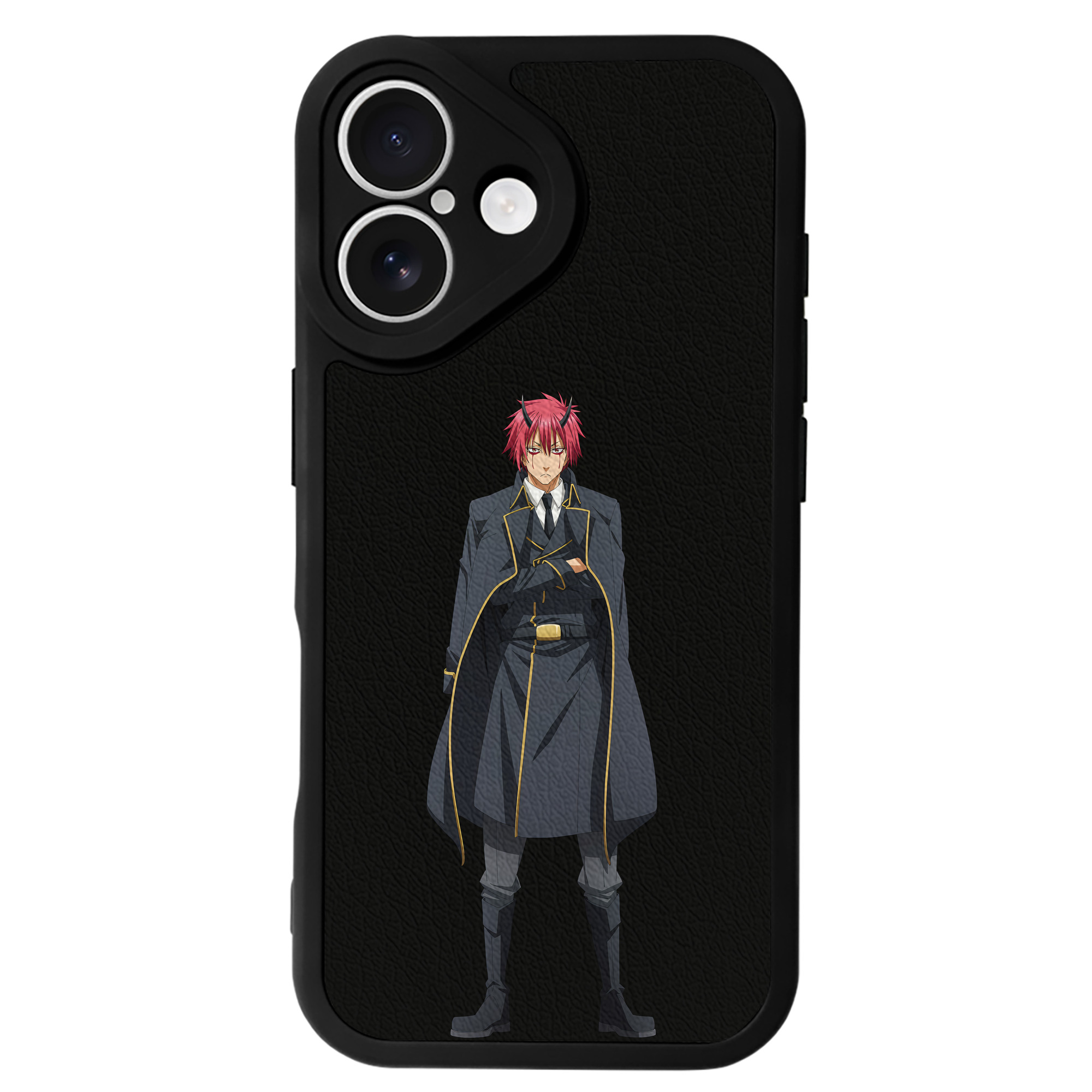 （画像用） 転スラ Regarding Reincarnated to Slime 【iPhone 16シリーズ対応】シリコンスマホケース（レザー調） 材質：シリコン